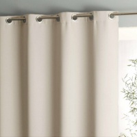 Шторка Затемняющая с люверсами Voda 180 x 140 см бежевый LA REDOUTE INTERIEURS  фото, kupilegko.ru